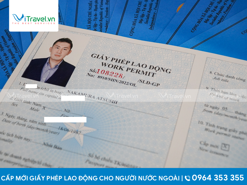 Mẫu giấy phép lao động cho người nước ngoài làm việc tại Việt Nam
